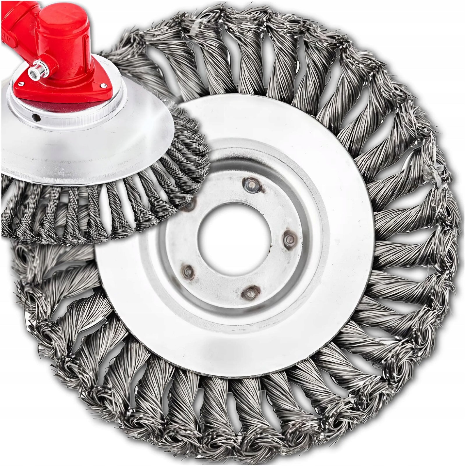 WIRE BRUSH FOR COMBUSTION SCYTHE HEAD 200MM TWISTED DISC BRAIDED Manufacturer code SZCZOTKA DRUCIANA DO KOSY DO KOSTKI BRUKOWEJ