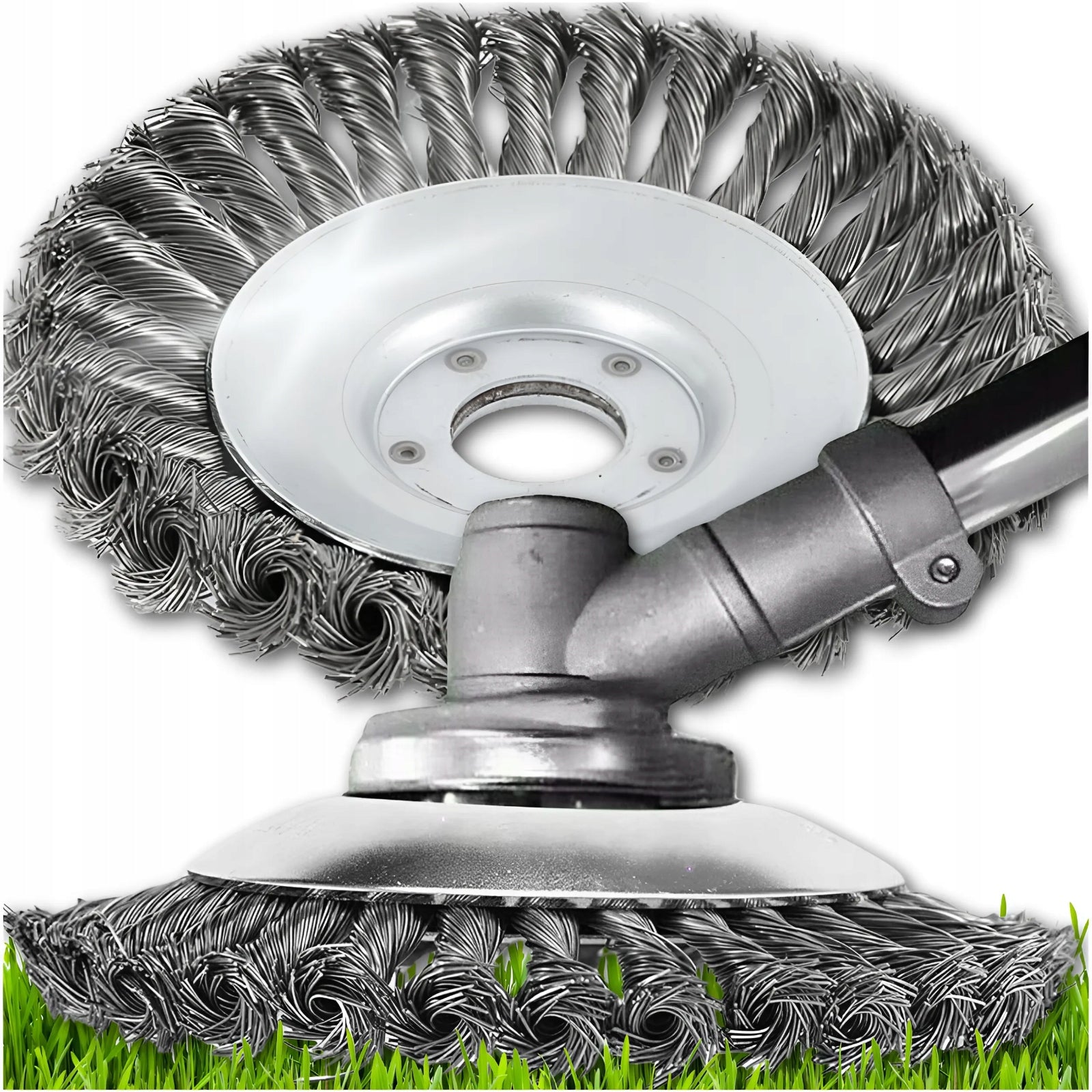 WIRE BRUSH FOR COMBUSTION SCYTHE HEAD 200MM TWISTED DISC BRAIDED