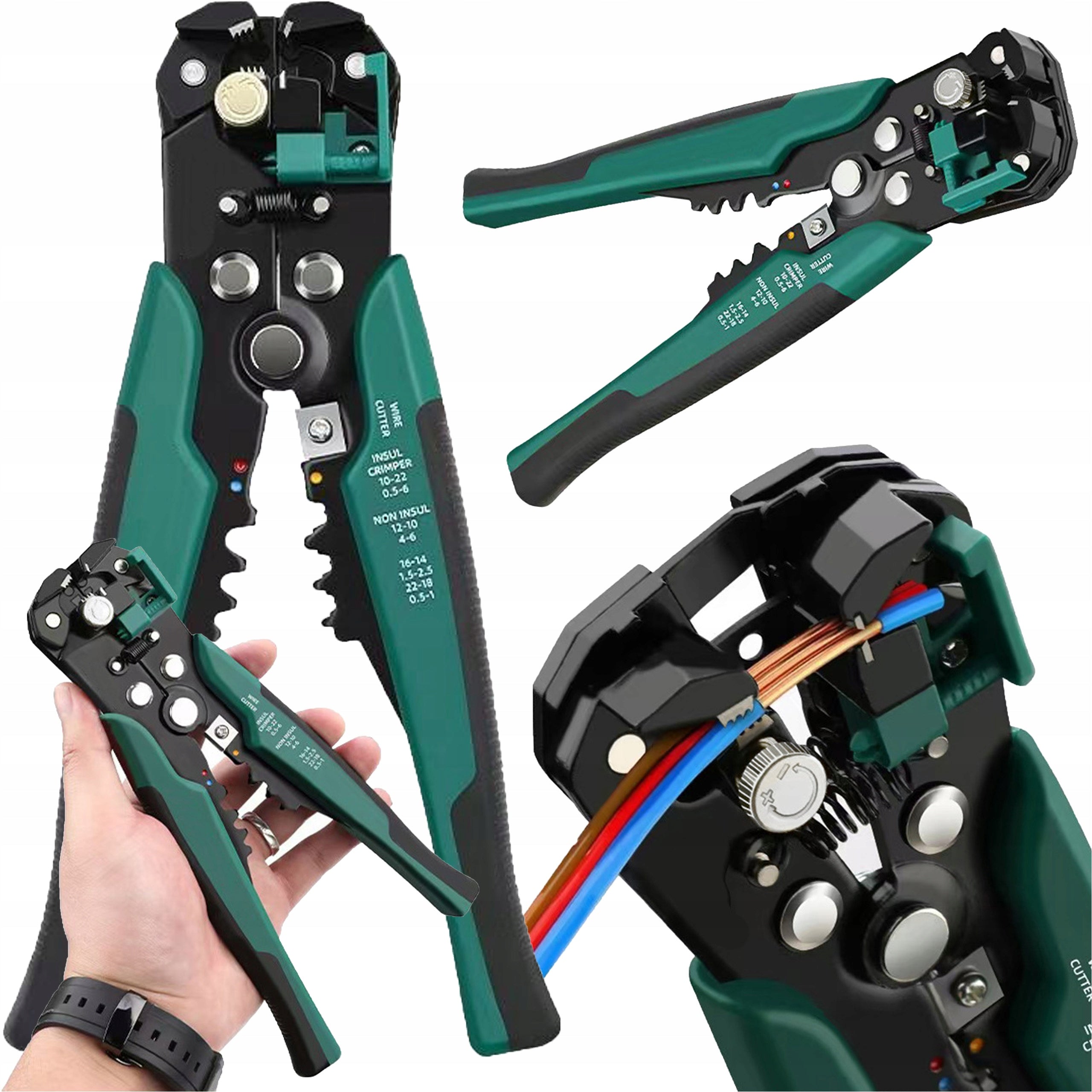 WIRE CUTTING INSULATION PULLING PLIERS AUTOMATIC CUTTING 0,2-6MM
