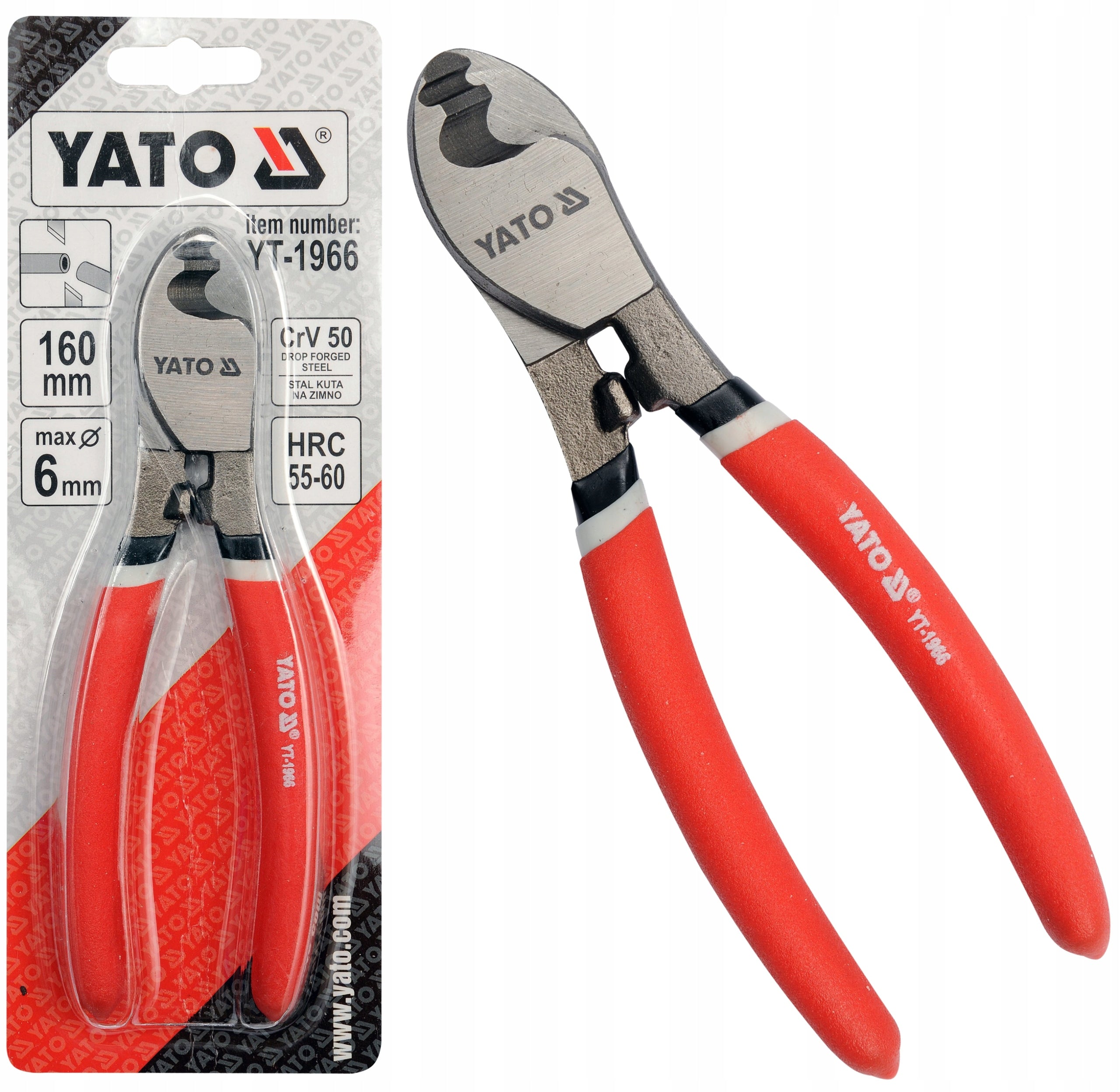 WIRE CUTTING PLIERS 160 MM 42-48 HRC YATO