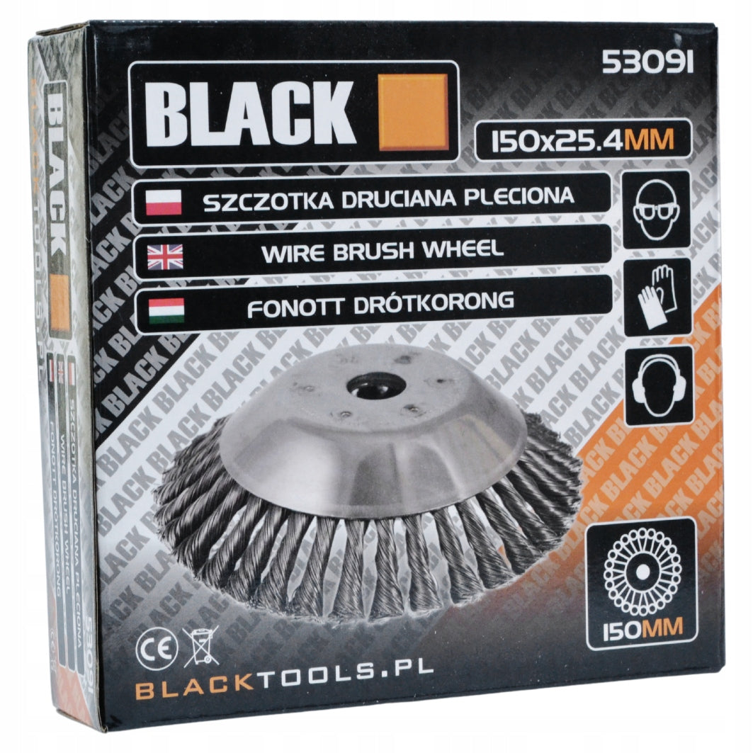 WIRE DISC WIRE BRUSH FOR COMBUSTION SCYTHE WEEDS FOR CUBE BLACK Product weight with unit packaging 0.5 kg