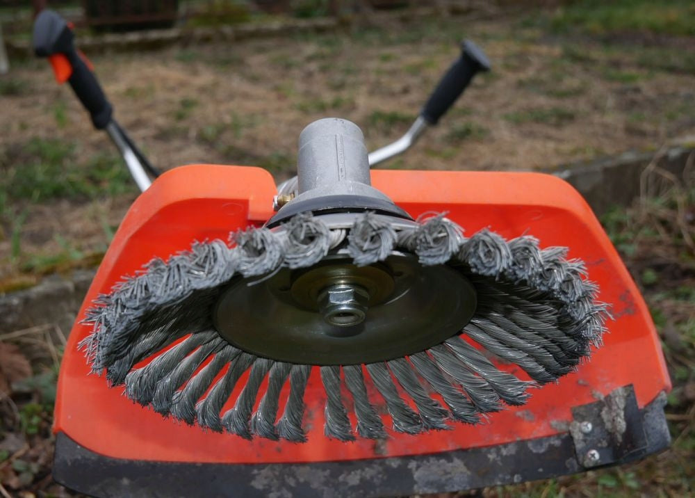 WIRE DISC WIRE BRUSH FOR WEED SCYTHE Diameter 200 mm