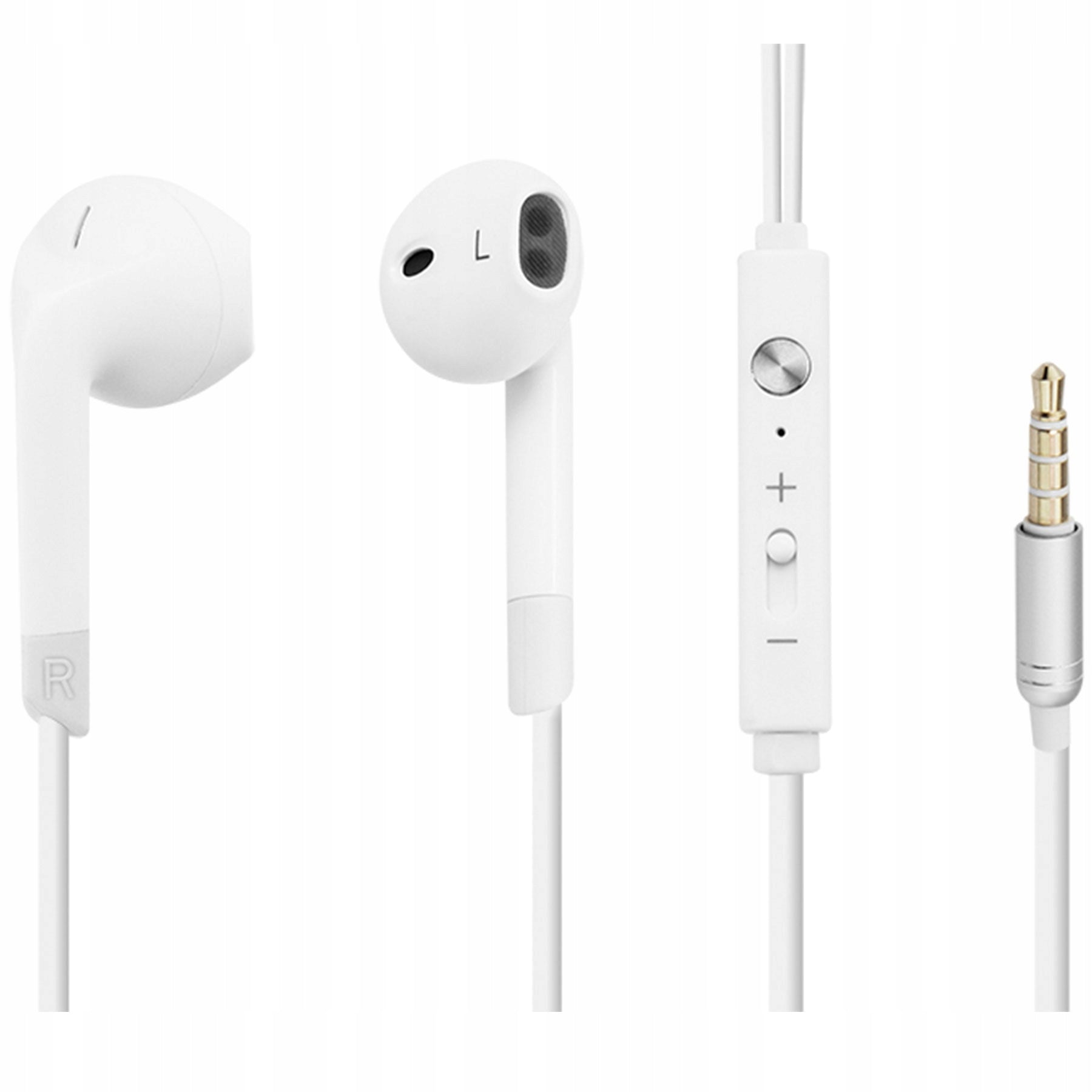 WIRED IN-EAR HEADPHONES MINI JACK 3,5mm MICROPHONE BUTTON X-BASS Packaging status original