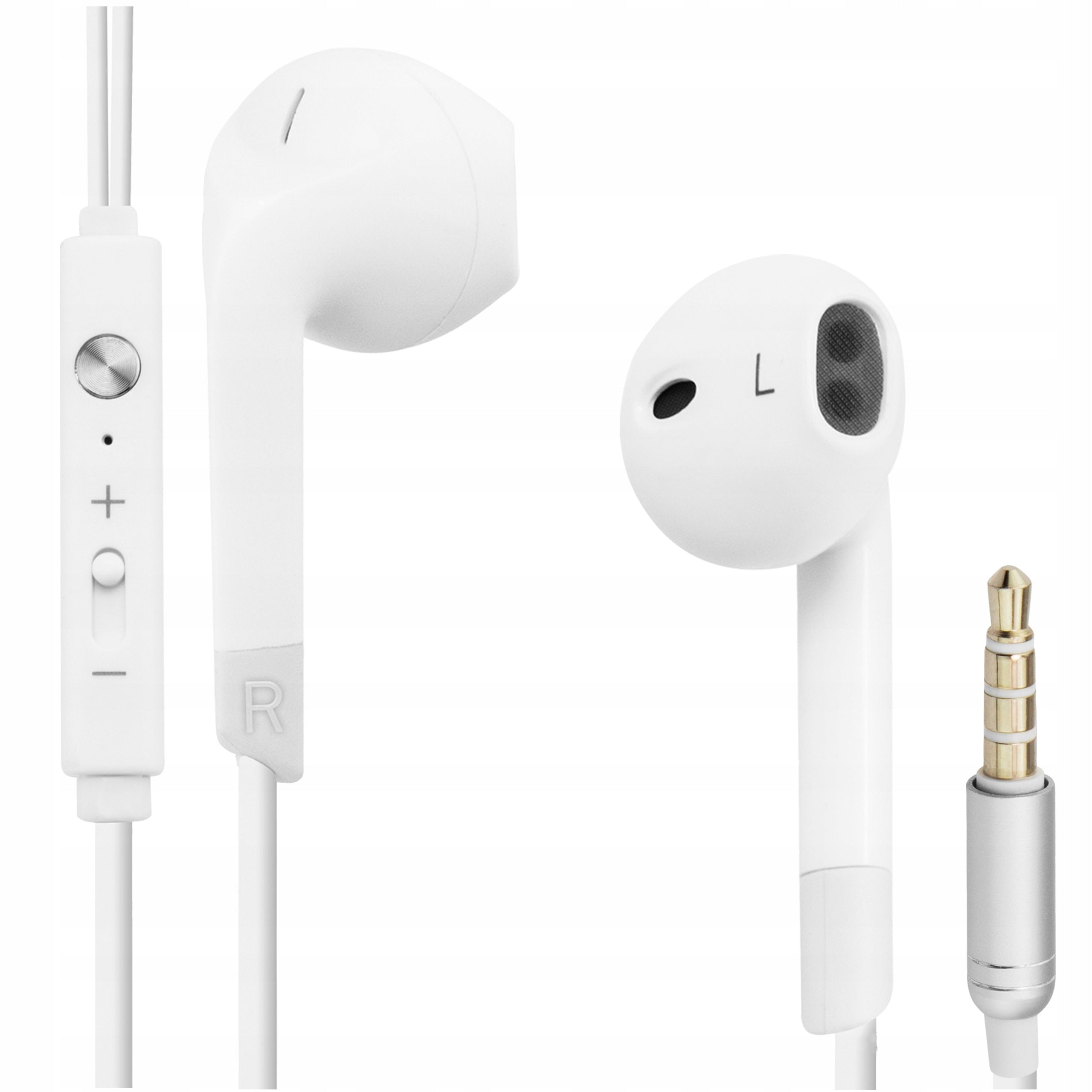 WIRED IN-EAR HEADPHONES MINI JACK 3,5mm MICROPHONE BUTTON X-BASS