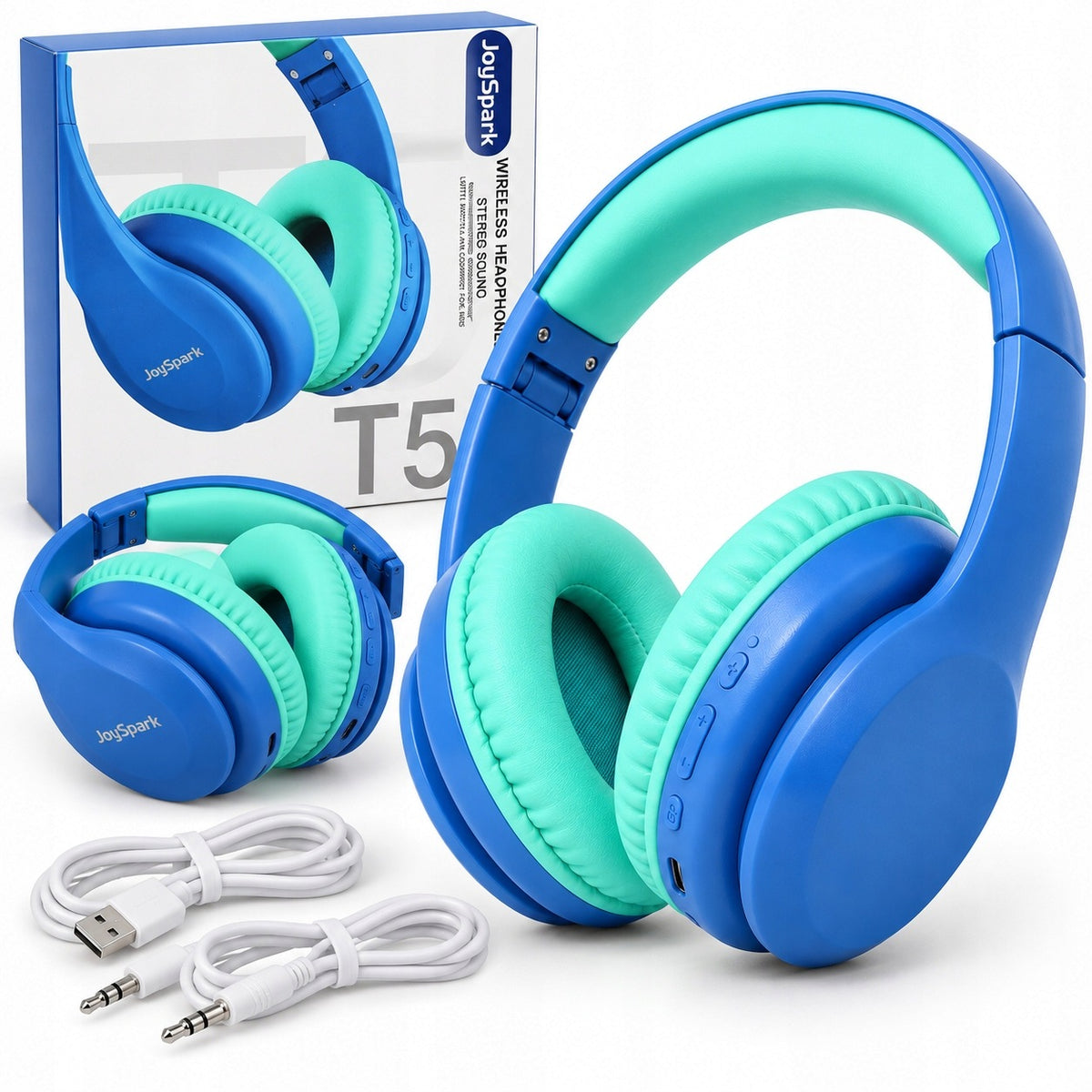 WIRELESS BLUETOOTH HEADPHONES FOR CHILDREN 60h 85/94dB MICROPHONE ADJUSTABLE