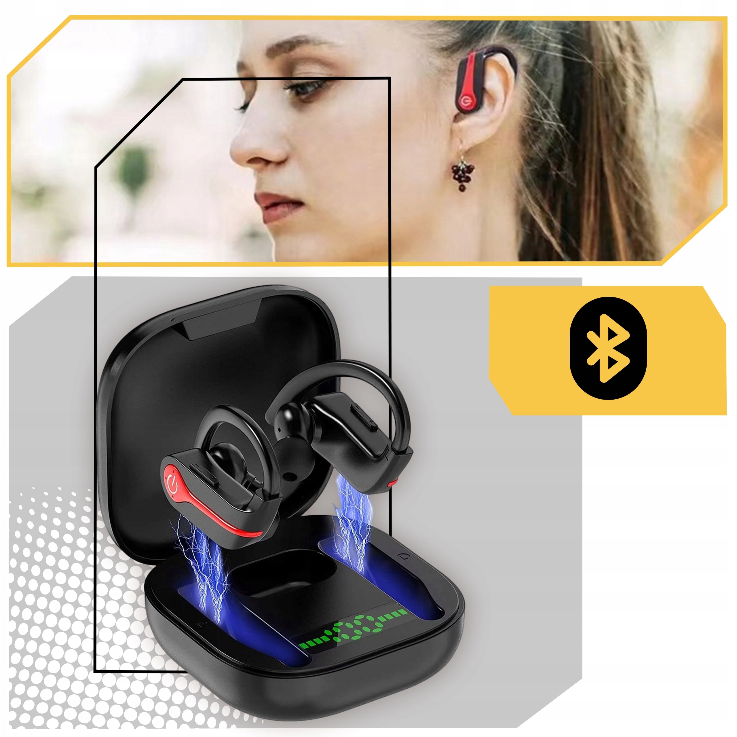 WIRELESS BLUETOOTH HEADPHONES SPORTS RUNNING POWERBANK MICROPHONE 5.1 EAN (GTIN) 5905935875073
