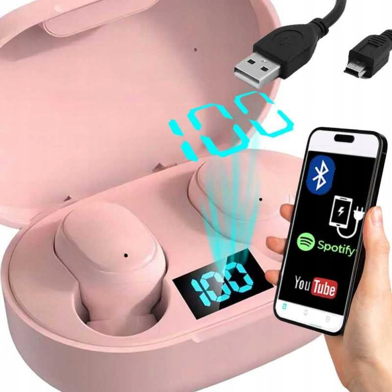 WIRELESS BLUETOOTH HEADPHONES WITH MICROPHONE IN-EAR SPORTS TWS