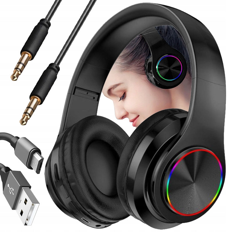 WIRELESS BLUETOOTH MP3 HEADPHONES ON-EAR RGB MICROPHONE FOR BABY EAN (GTIN) 6930773283611