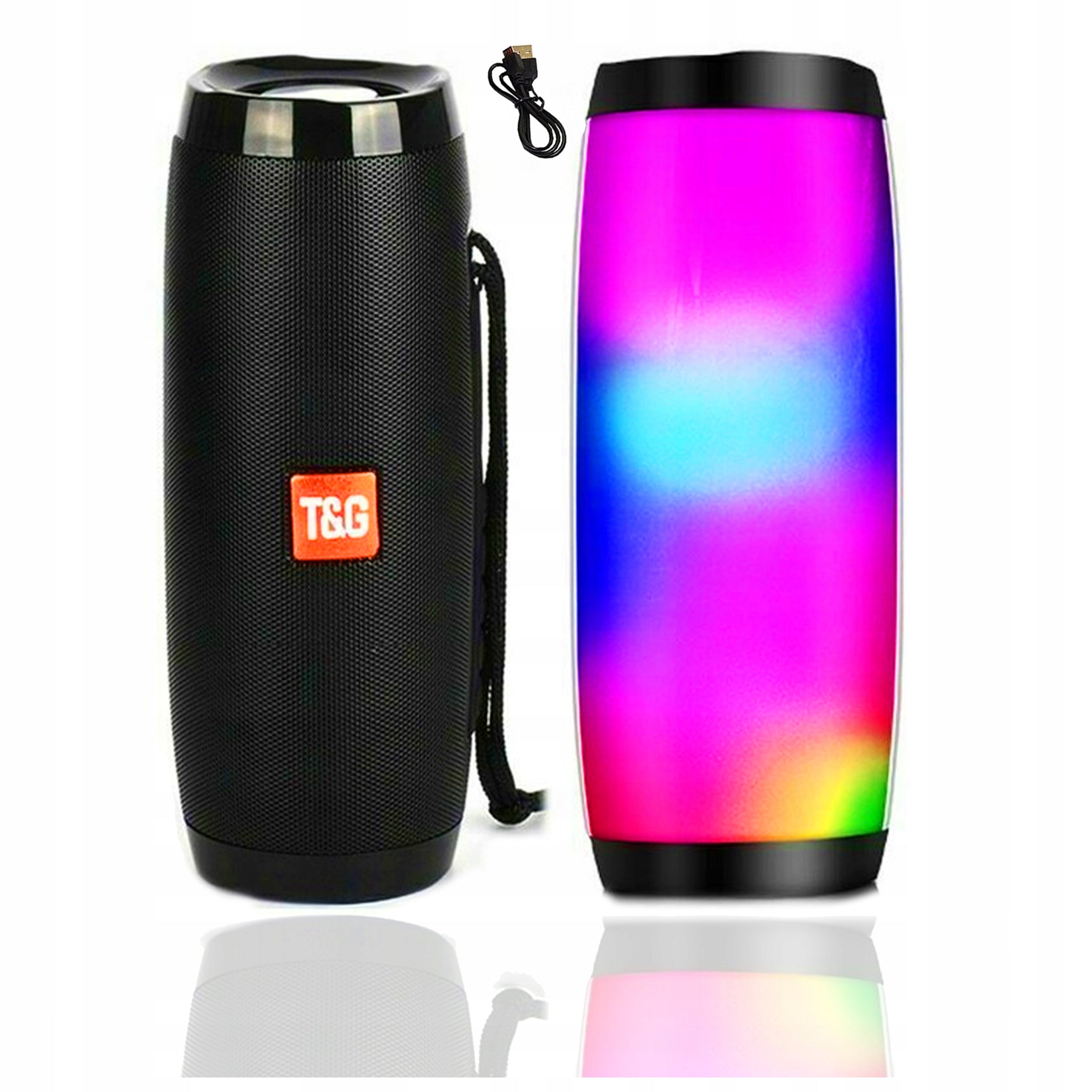 WIRELESS BLUETOOTH SPEAKER RADIO FM LED CHARGE BASS USB CARD SD AUX