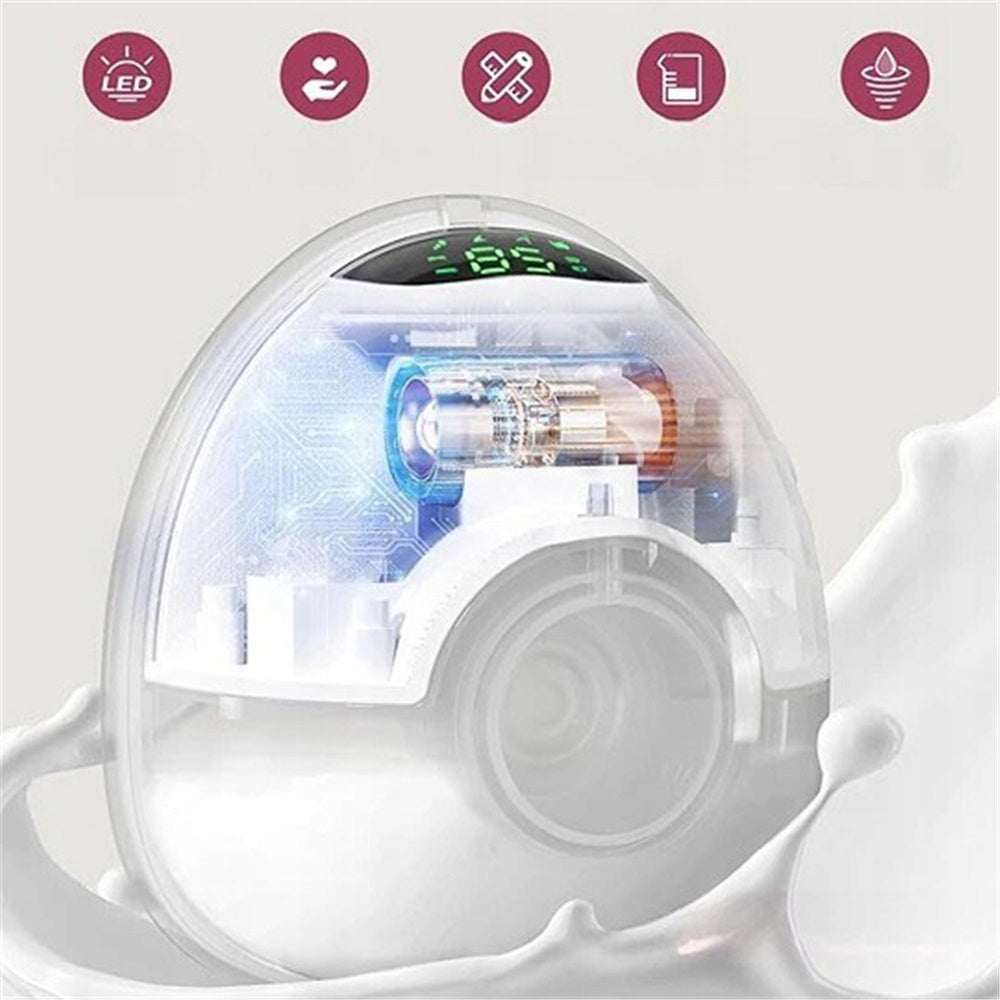 WIRELESS BREAST PUMP 4 MODES 12 LEVELS 17 19 21MM HANDS-FREE Medical device no