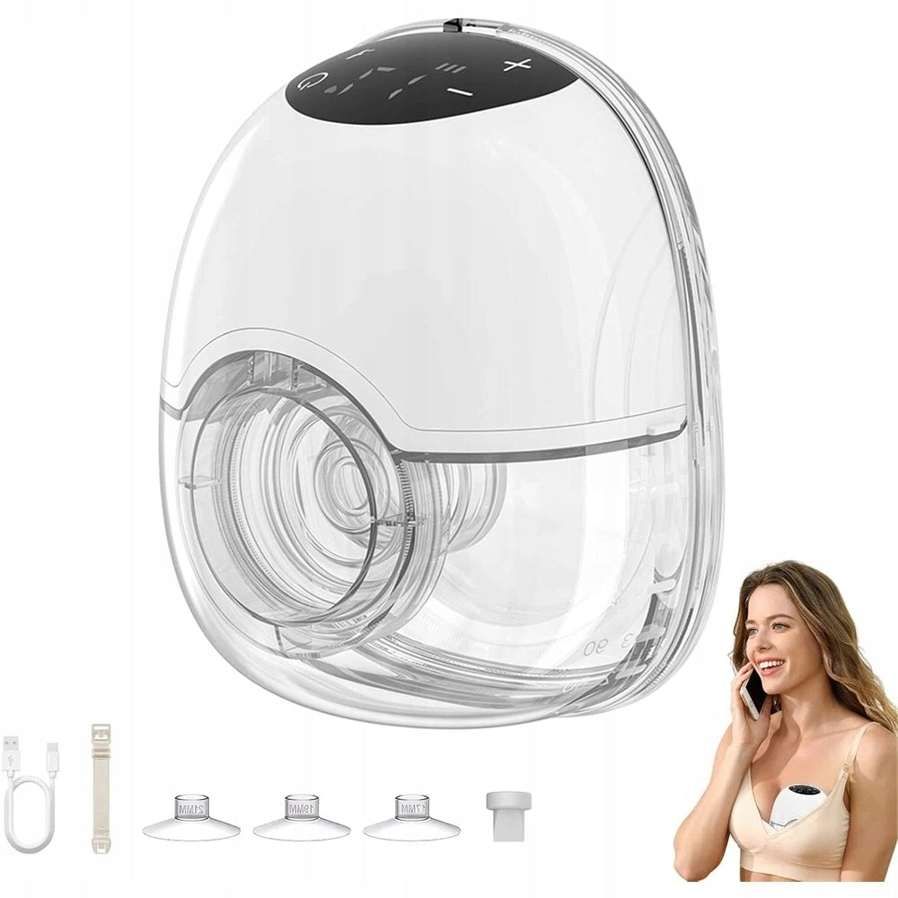 WIRELESS BREAST PUMP 4 MODES 12 LEVELS 17 19 21MM HANDS-FREE
