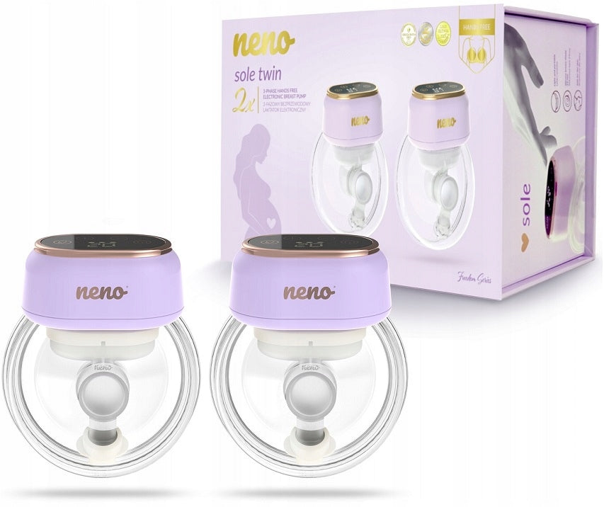 WIRELESS BREAST PUMP NENO SOLE TWIN SHELL PORTABLE HANDS FREE