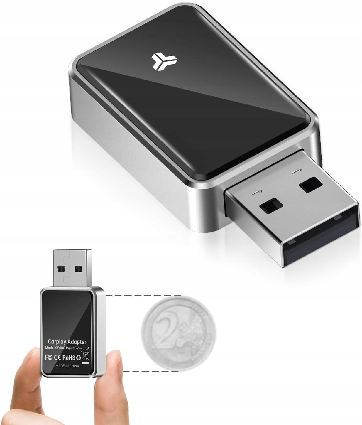 WIRELESS CARPlay MODULE ADAPTER FOR CAR Bluetooth + Wi-Fi Plug & Play Packaging status original