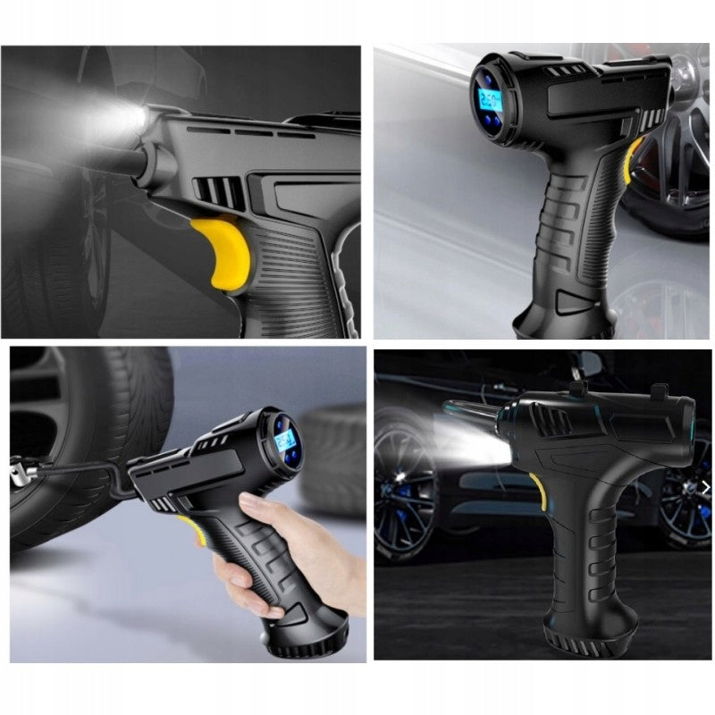 WIRELESS COMPRESSOR CAR ELECTRIC PUMP Color gray