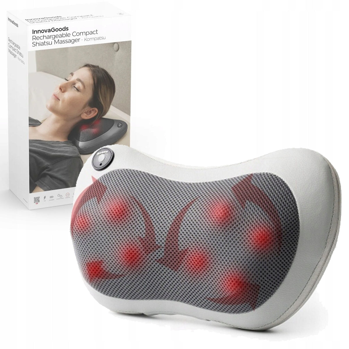 WIRELESS Car Massager Compact InnovaGoods Rechargeable LED