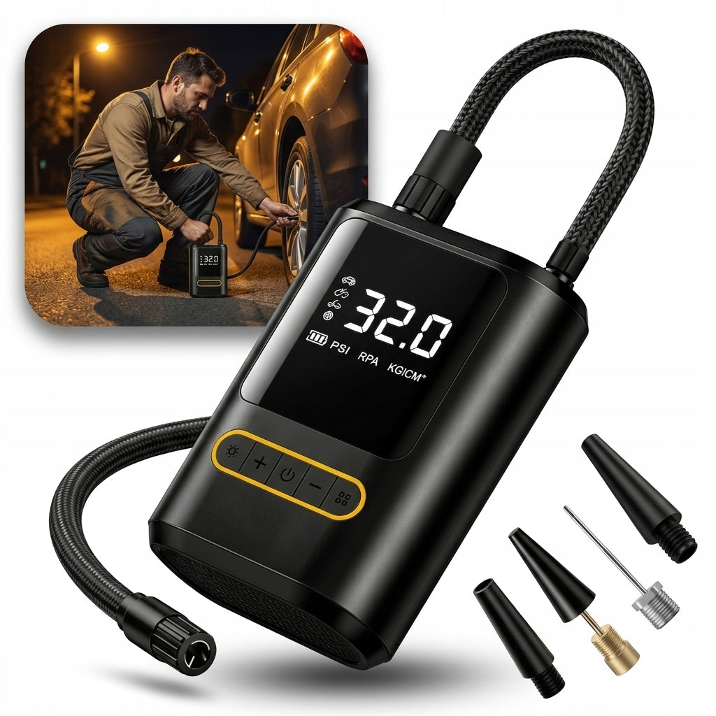 WIRELESS Compressor PUMP Electric Bicycle CAR Powerbank