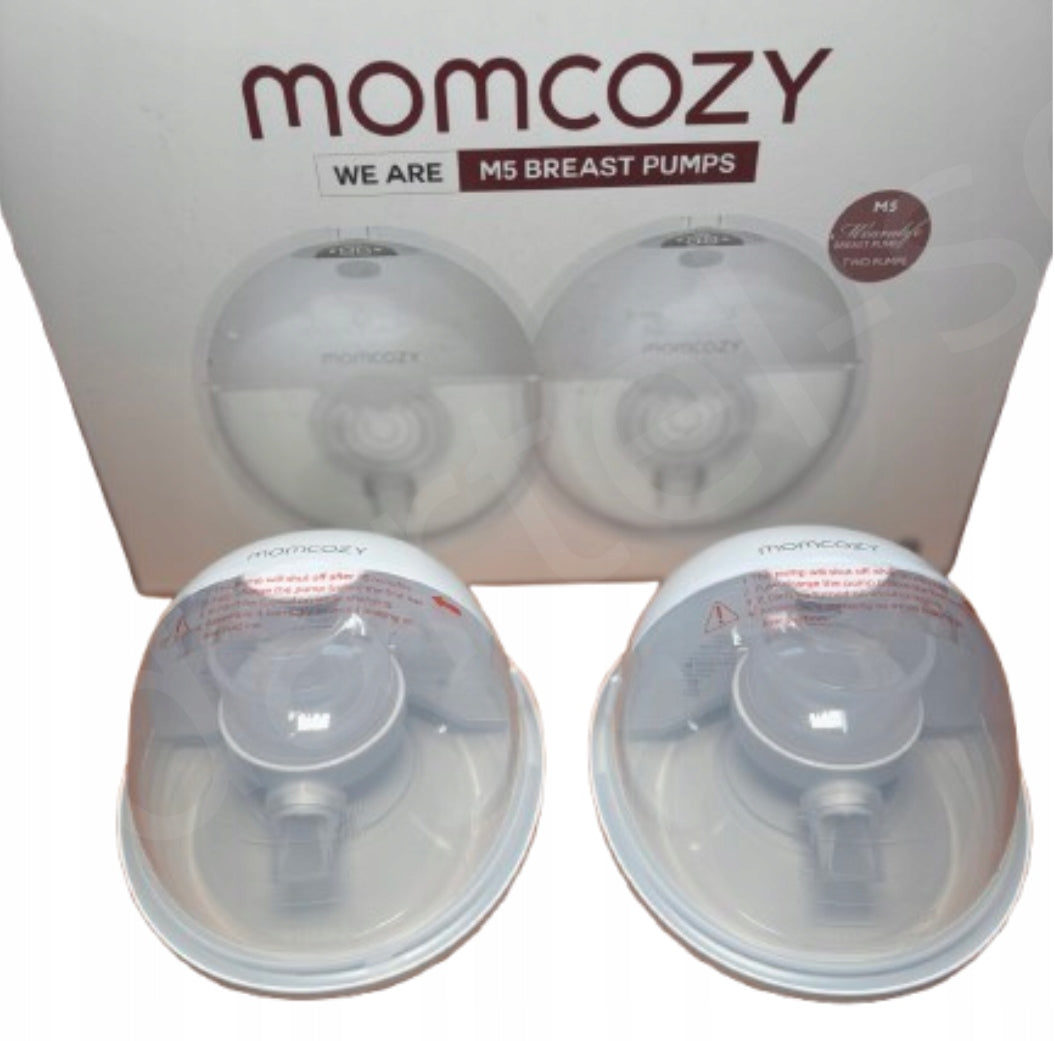 WIRELESS Dual Electric Breast Pump Momcozy M5 + Bag Pouch Packaging status original