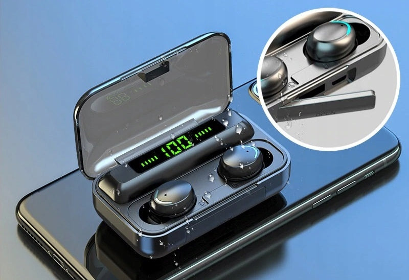 WIRELESS EARBUDS TWS BLUETOOTH 5.1 POWERBANK LED DISPLAY Manufacturer code f9