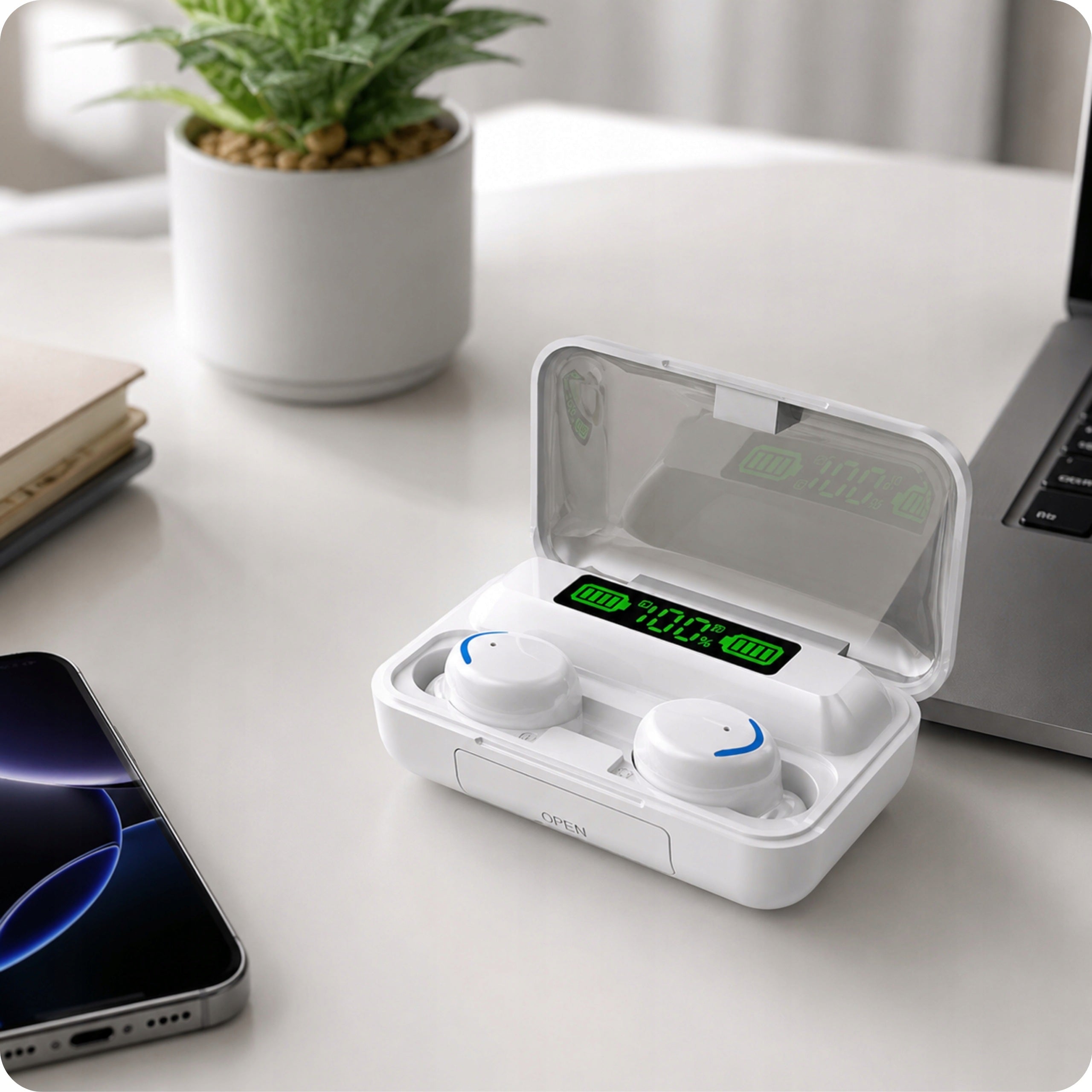 WIRELESS EARBUDS WHITE SPECDOM Brand no brand