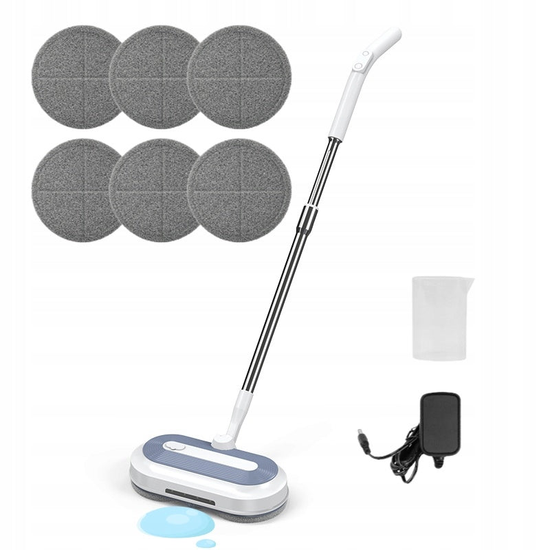 WIRELESS ELECTRIC MOP SET ROTARY MOP WASHER FOR WINDOWS+6MOPS