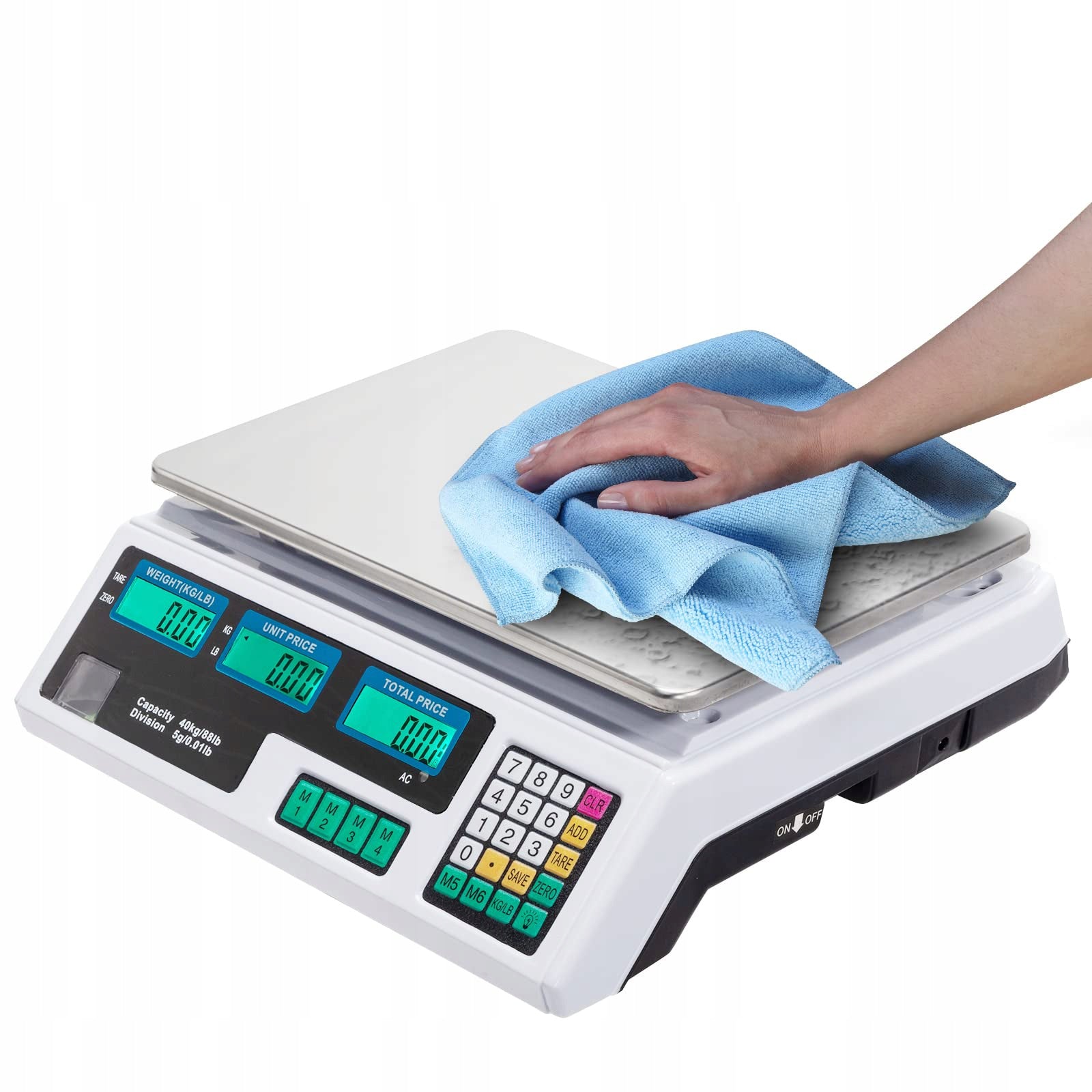 WIRELESS ELECTRIC SCALE SHOP GASTRONOMIC LCD 40KG BATTERY Brand no brand