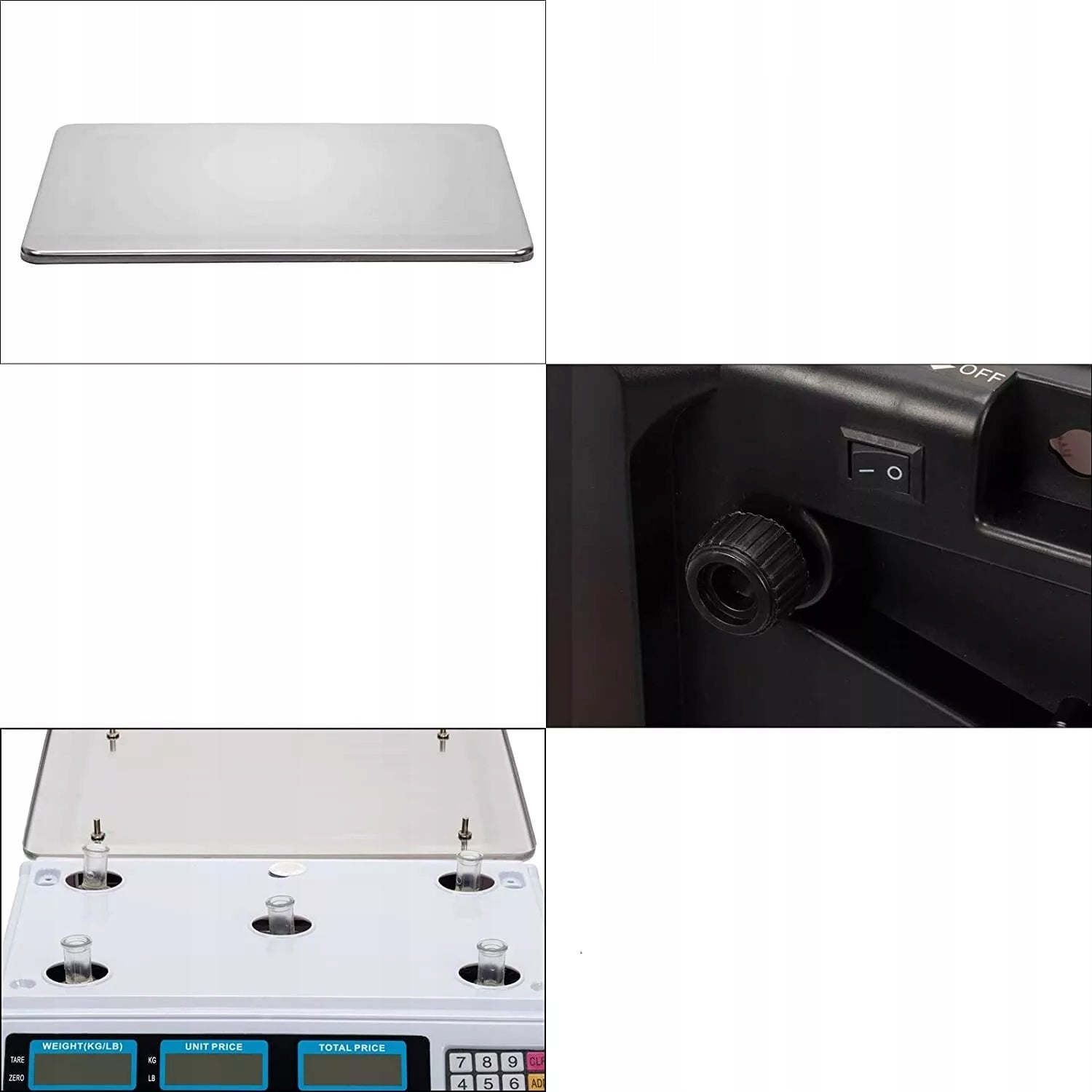 WIRELESS ELECTRIC SCALE SHOP GASTRONOMIC LCD 40KG BATTERY Manufacturer code 6906679092435