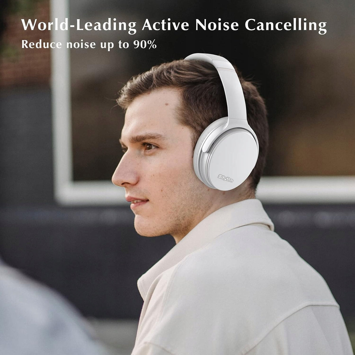 WIRELESS HEADPHONES ANC BLUETOOTH 5.0 50H USB-C FOLDABLE Model Srhythm NC35 Over-Ear z szybkim ładowaniem USB-C,