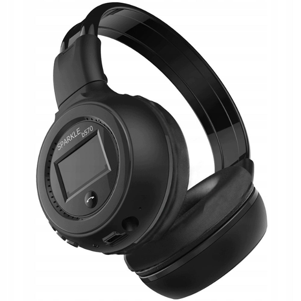 WIRELESS HEADPHONES B570 RADIO FM LCD BLUETOOTH ON-EAR MICROPHONE Packaging status original