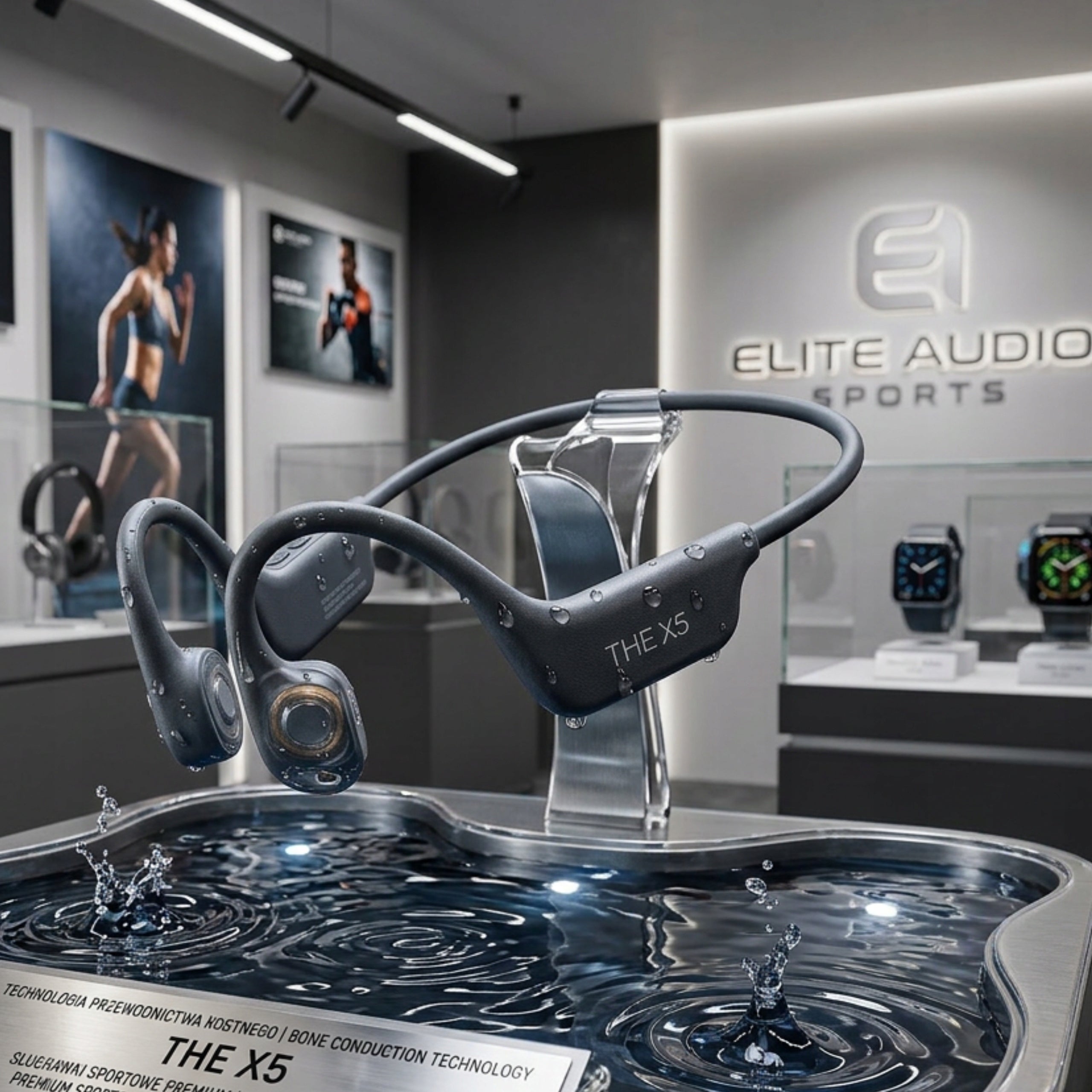 WIRELESS HEADPHONES BONE CONDUCTION HEADPHONES SPORT BLUETOOTH X5 Manufacturer code Elonix x5