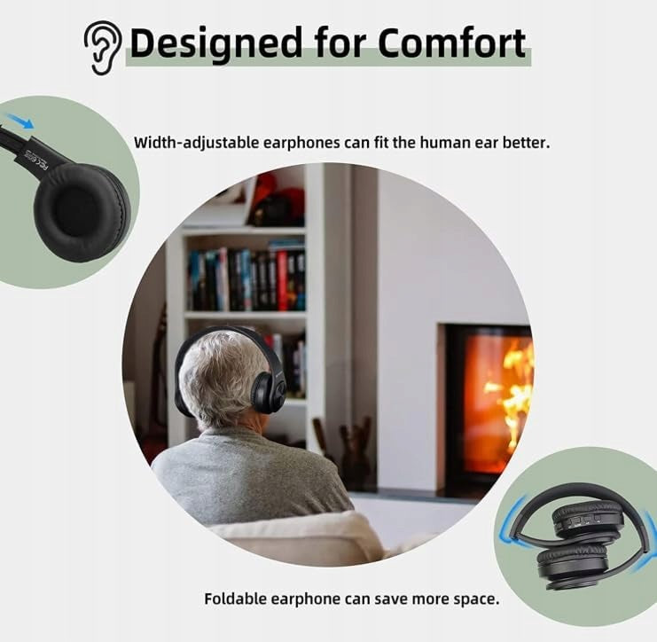 WIRELESS HEADPHONES FOR TV FOR SENIOR RETEKESS TA005 Manufacturer code F9620A