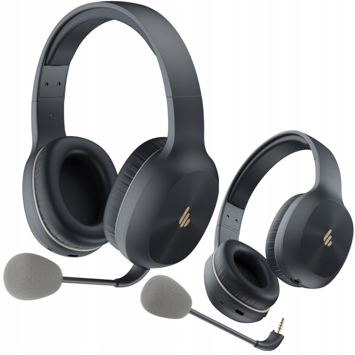 WIRELESS HEADPHONES K750W ON-EAR DETACHABLE MICROPHONE GREY USB-C BT 5.4 Packaging status original