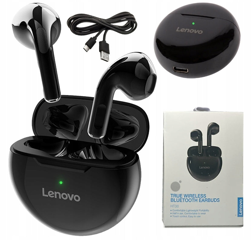 WIRELESS HEADPHONES LENOVO HT38 WATERPROOF GAMING + POWERBANK
