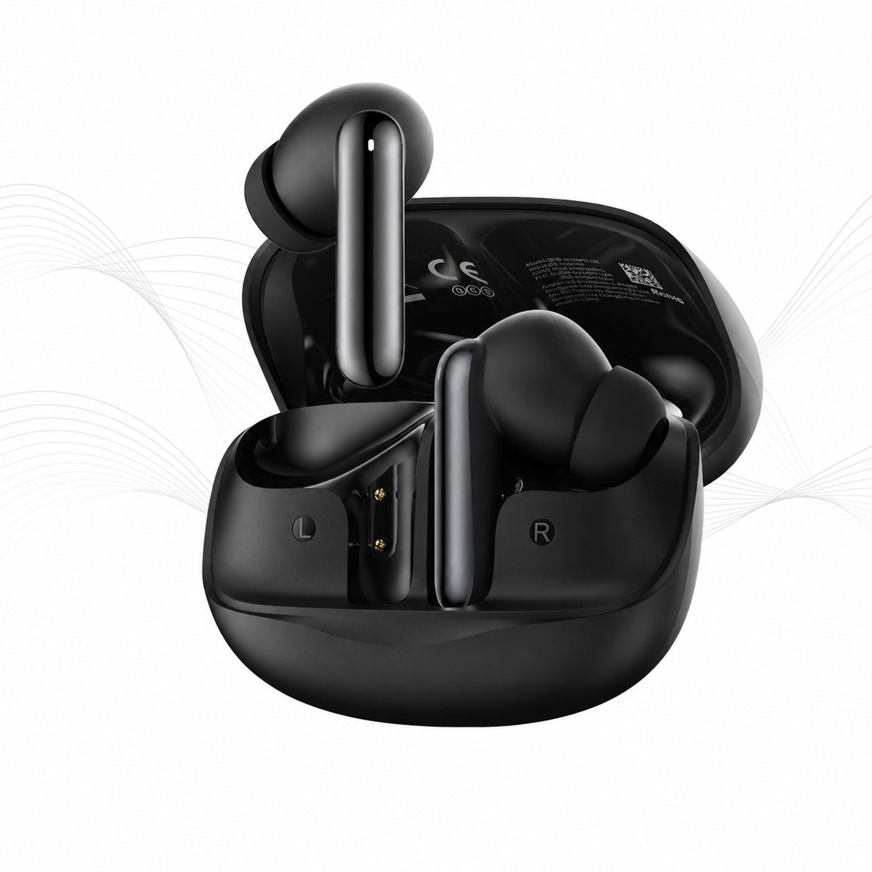 WIRELESS HEADPHONES QCY MELOBUDS N50 ANC IPX4 BT 5.4 BLACK