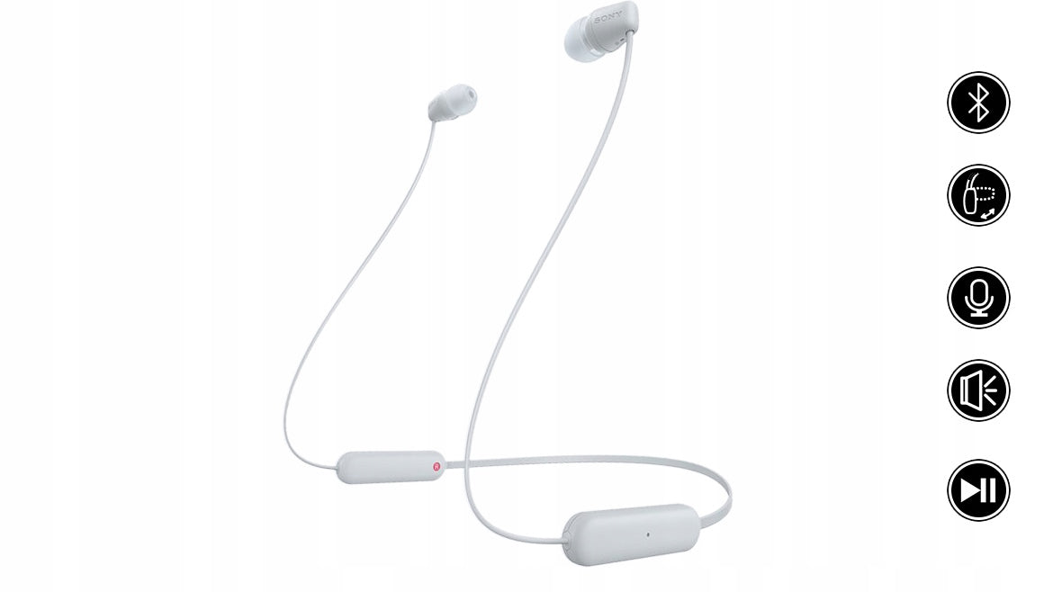 WIRELESS HEADPHONES SONY WI-C100B IPX4 BT 5.0 VOICE ASSISTANT 25h Brand Sony