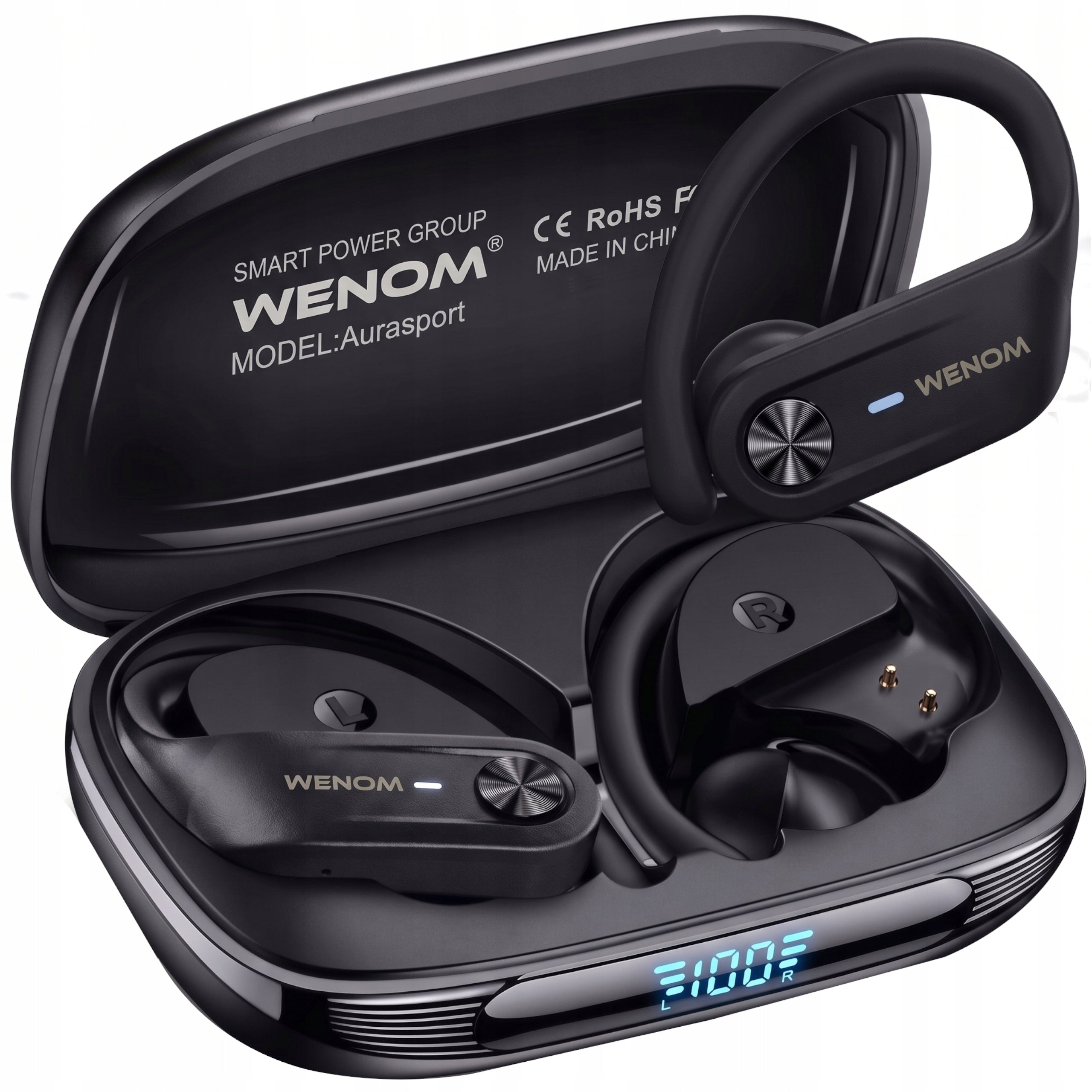 WIRELESS HEADPHONES Sports 5.4 PRO In-Ear Running AURA SPORT ANC Packaging status original