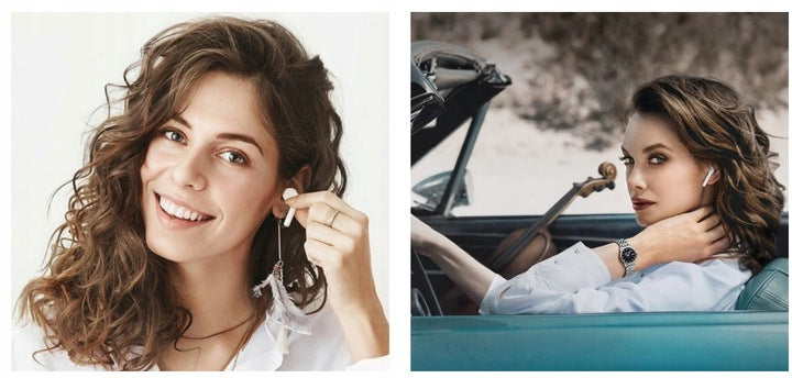 WIRELESS HEADPHONES WHITE FOR PHONE ANDROID IOS MUSIC TALK S013 Brand 4smarts
