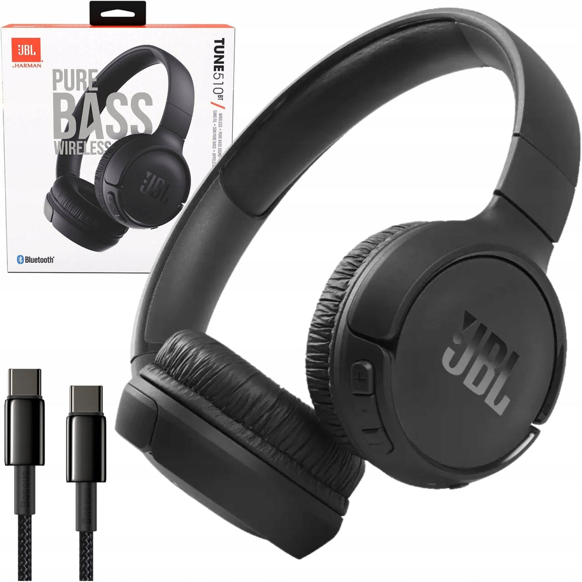 WIRELESS HEADPHONES WITH BLUETOOTH MICROPHONE ON-EAR COMFORTABLE AND LIGHTWEIGHT