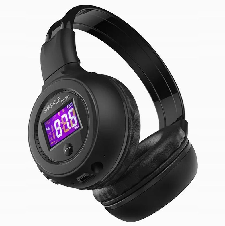 WIRELESS HEADPHONES ZEALOT B570 RADIO FM LCD BLUETOOTH ON-EAR MICROPHONE