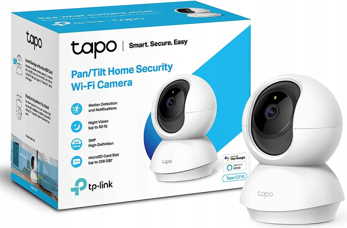 WIRELESS IP ROTATING CAMERA TP-LINK TAPO C210 WIFI 3MPX FOR MONITORING