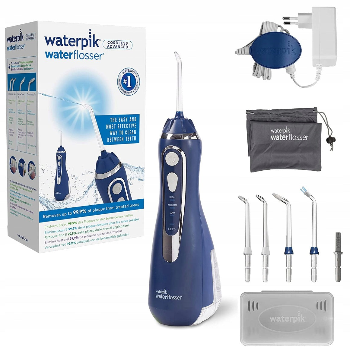 WIRELESS IRRIGATOR FOR CLEANING TEETH WATERPIK WP-563EU + 4 TIPS