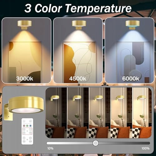 WIRELESS LAMP FOR PAINTINGS SET OF 4 PIECES WALL LIGHTING REMOTE CONTROL Manufacturer code SWC5908151659755