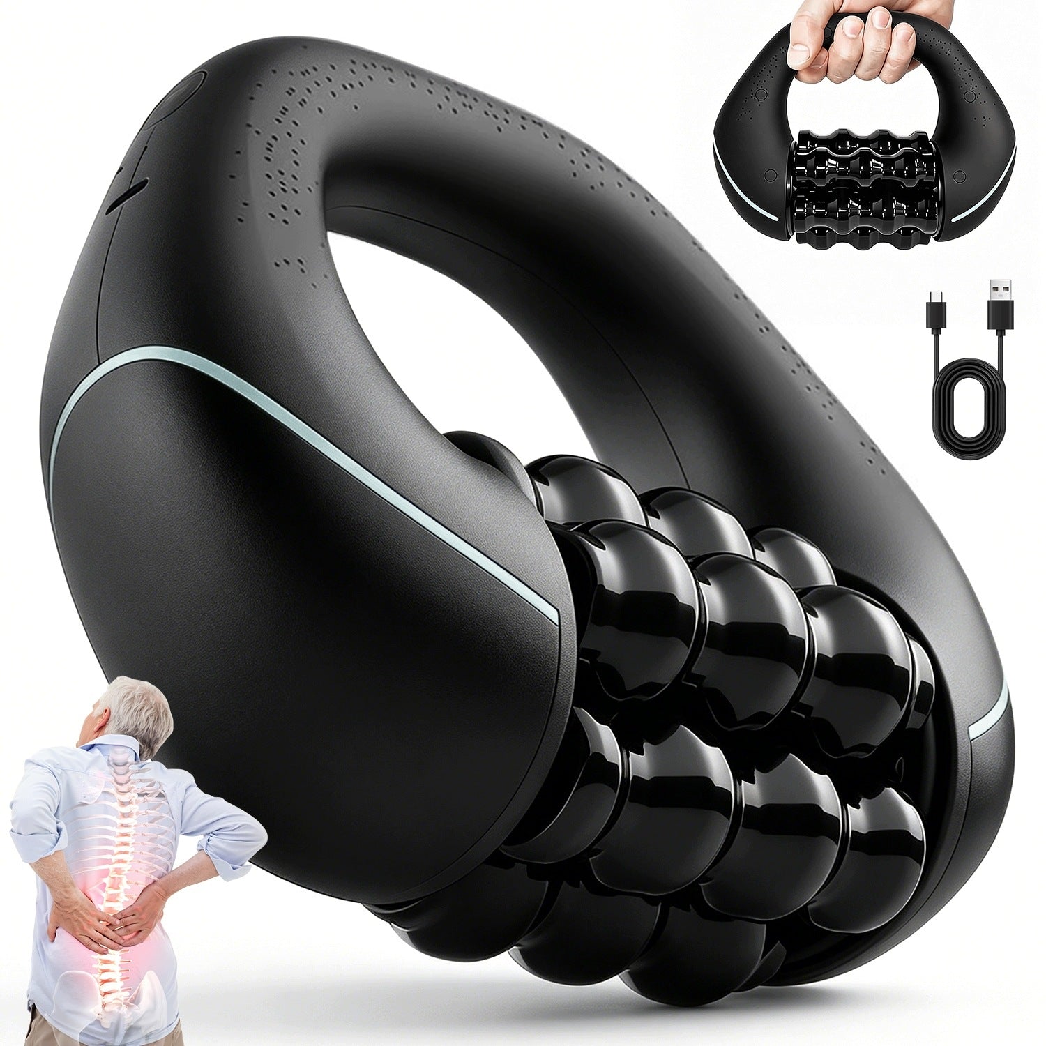 WIRELESS LEG NECK BODY ROLLING MASSAGER FOR ATHLETES AND SENIORS