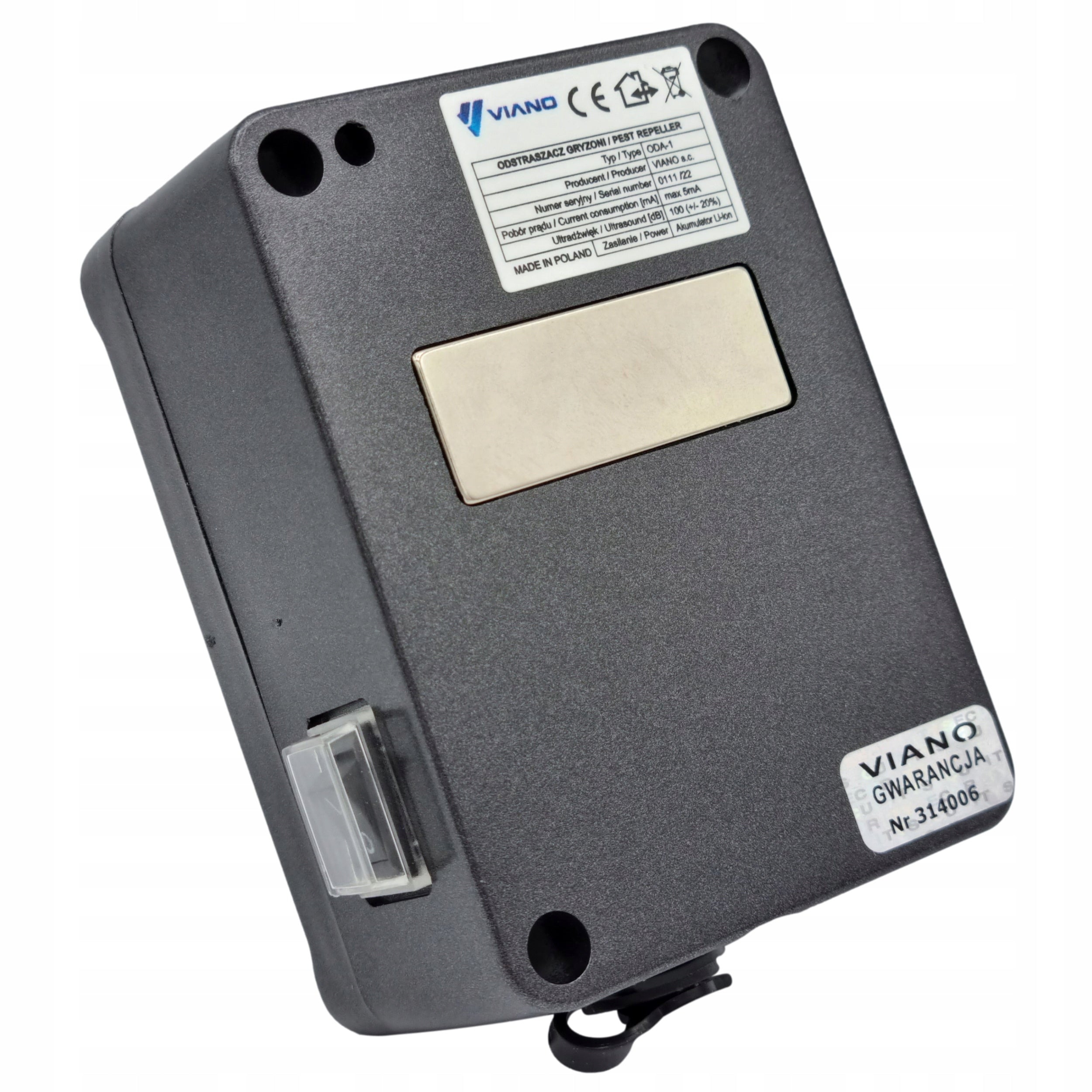 WIRELESS MARTEN REPELLENT FOR RODENT MICE VIANO ODA-1 FOR MARTENS Manufacturer code ODA-1