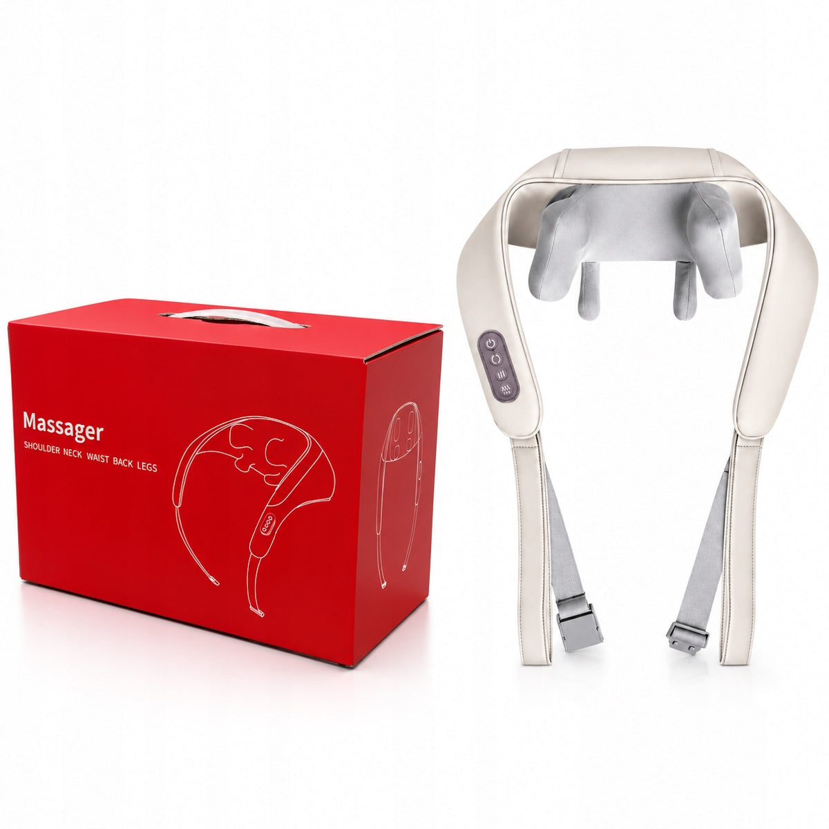 WIRELESS MASSAGER FOR NECK PAIN BACK MASSAGE BELT HEATING