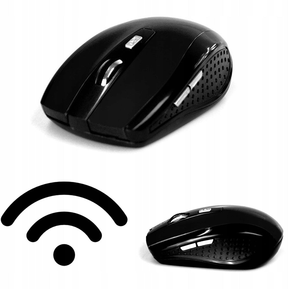 WIRELESS MOUSE OFFICE MOUSE RIGHT AND LEFT HANDED ACCURATE BLACK