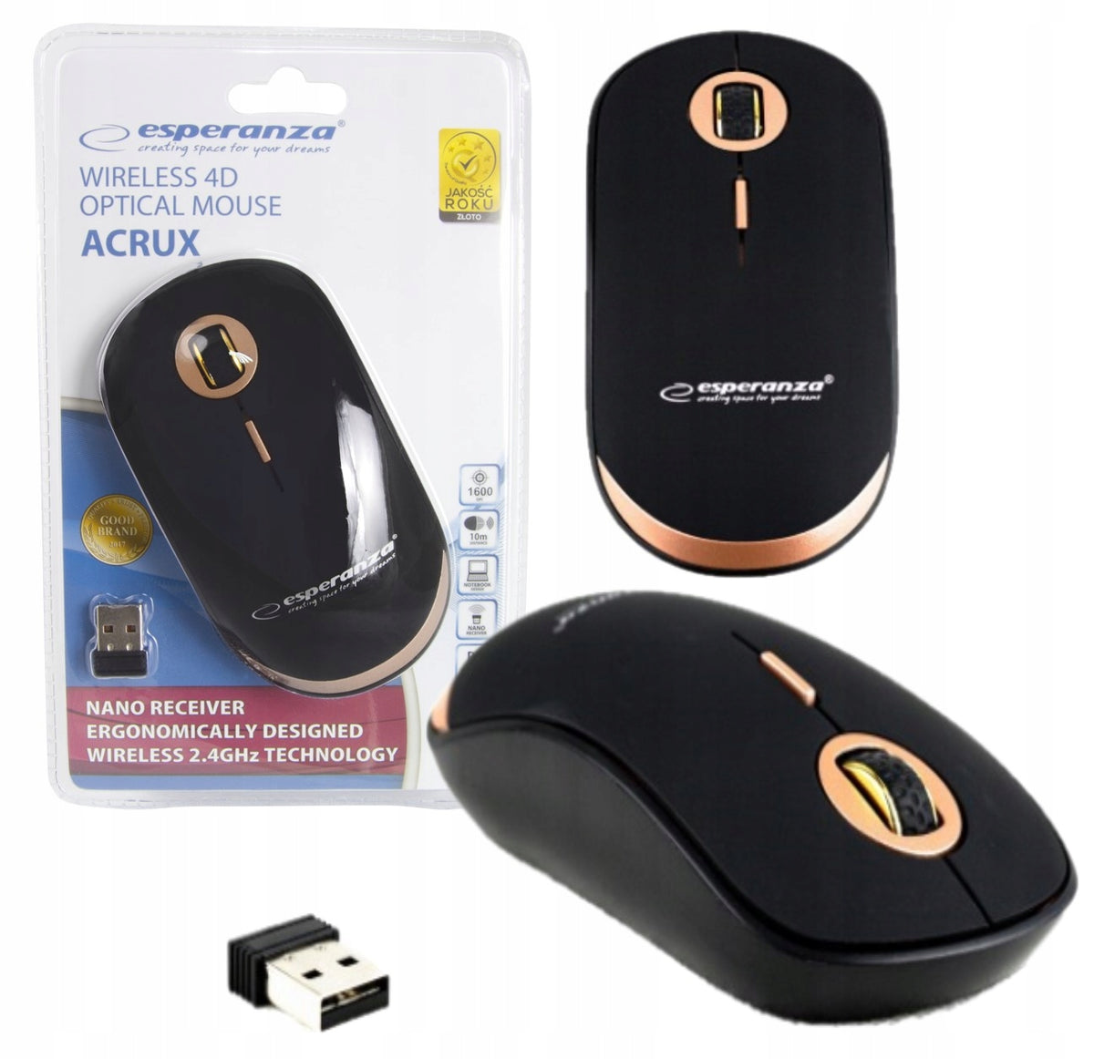 WIRELESS MOUSE OPTICAL MOUSE SLIM 2.4GHz FOR LAPTOP WORK COMPUTER