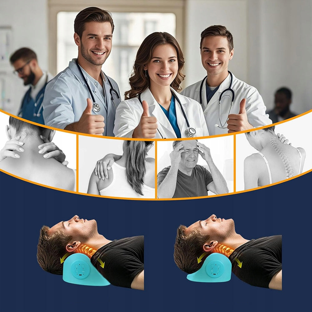 WIRELESS NECK MASSAGER WITH HEATING 3 MASSAGE MODES FOR STRESS AND PAIN Batteries included yes