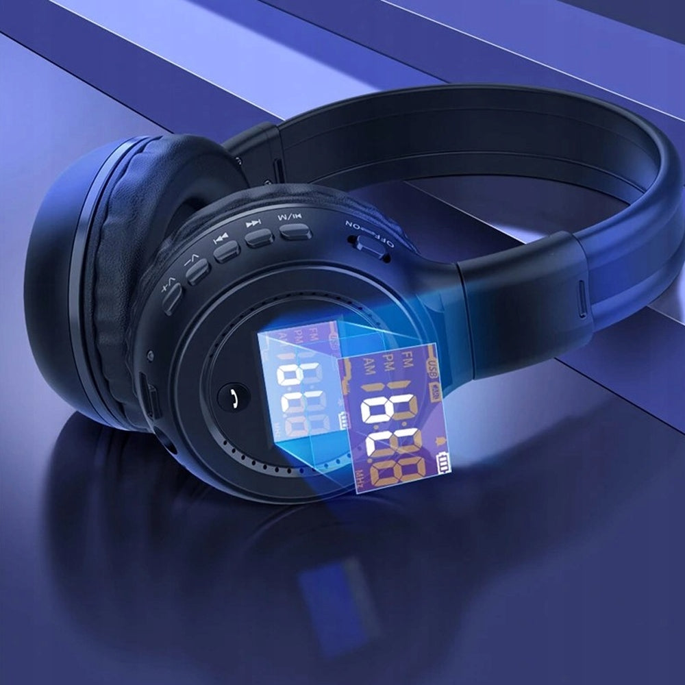 WIRELESS ON-EAR HEADPHONES FOR RUNNING COMPUTER PHONE TV RADIO Packaging status original