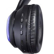 WIRELESS ON-EAR HEADPHONES MICROPHONE LED MP3 BLUETOOTH 5.3 - 32H GAMING Packaging status original