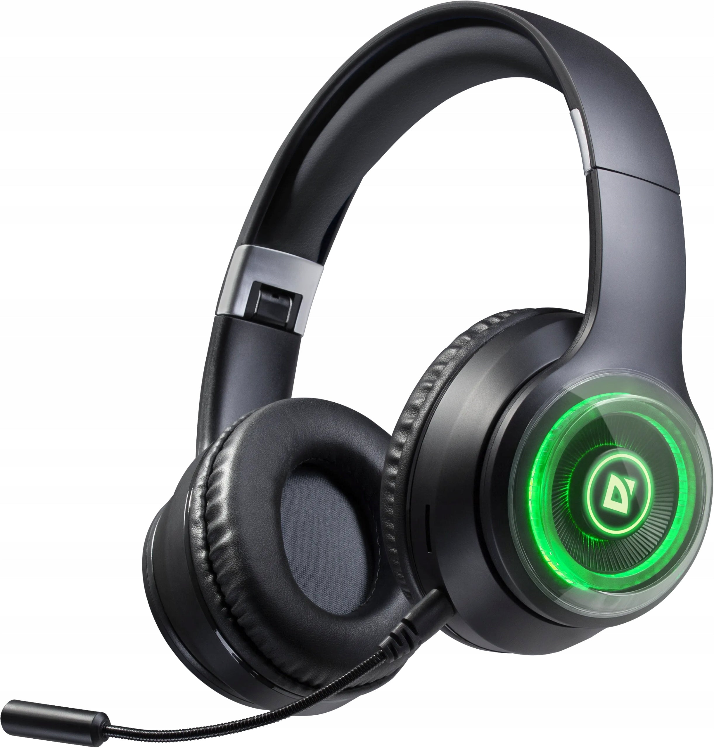 WIRELESS ON-EAR HEADPHONES MICROPHONE LED MP3 BLUETOOTH 5.3 - 32H GAMING